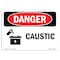 Signmission Safety Sign, OSHA Danger, 7" Height, 10" Width, Caustic, Landscape, D-L-1996 OS-DS-D-710-L-1996 - alternate 1